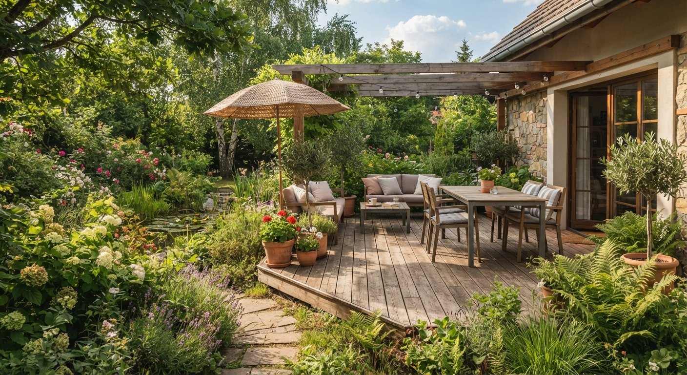 Chantier d'aménagement extérieur